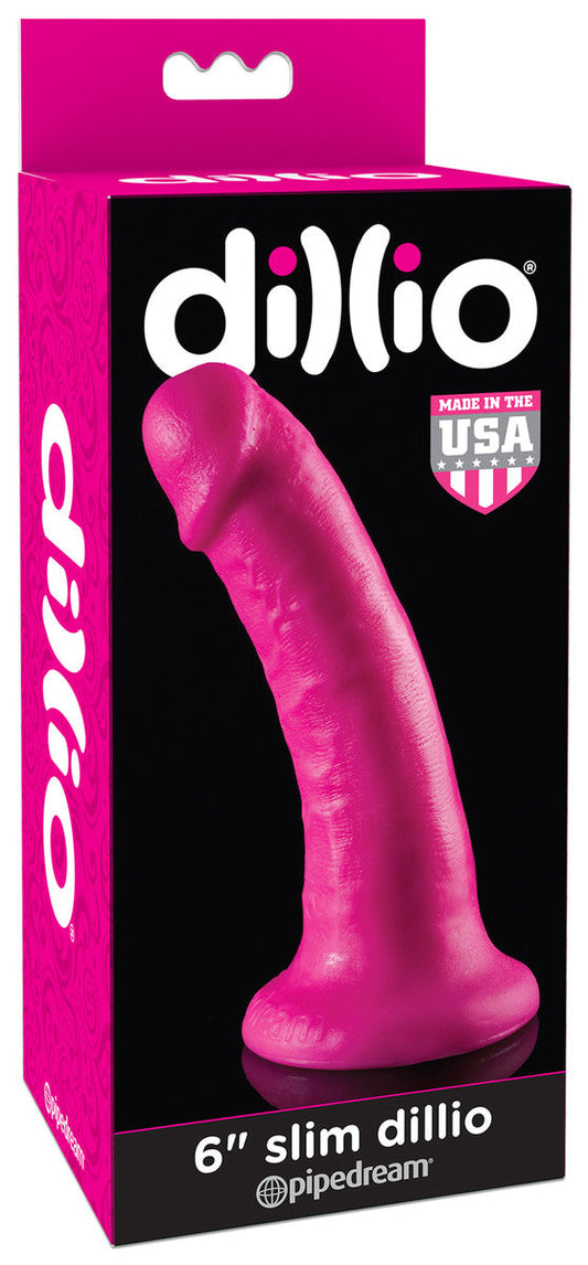 Dillio Slim Dildo Pink - Non-Realistic Dildos