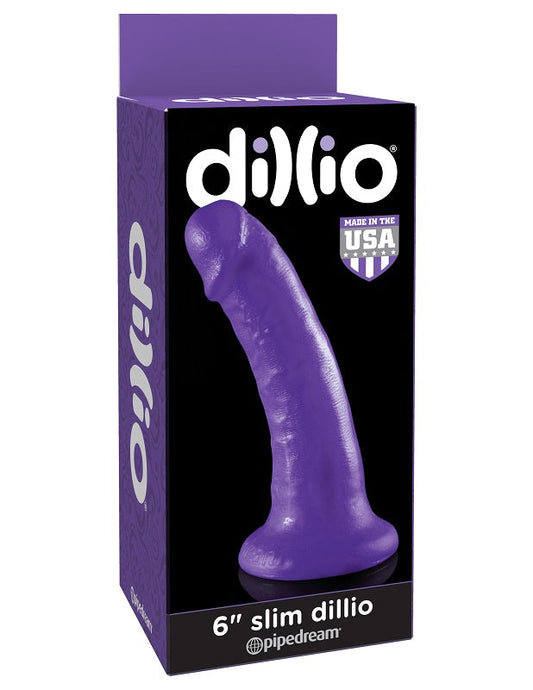 Dillio Slim Dildo Purple - Non-Realistic Dildos