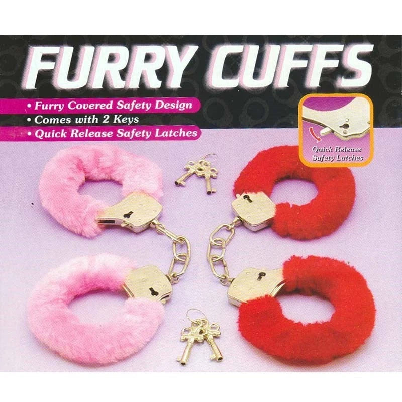 Die Cast Metal Furry Love Cuffs Butt Plugs