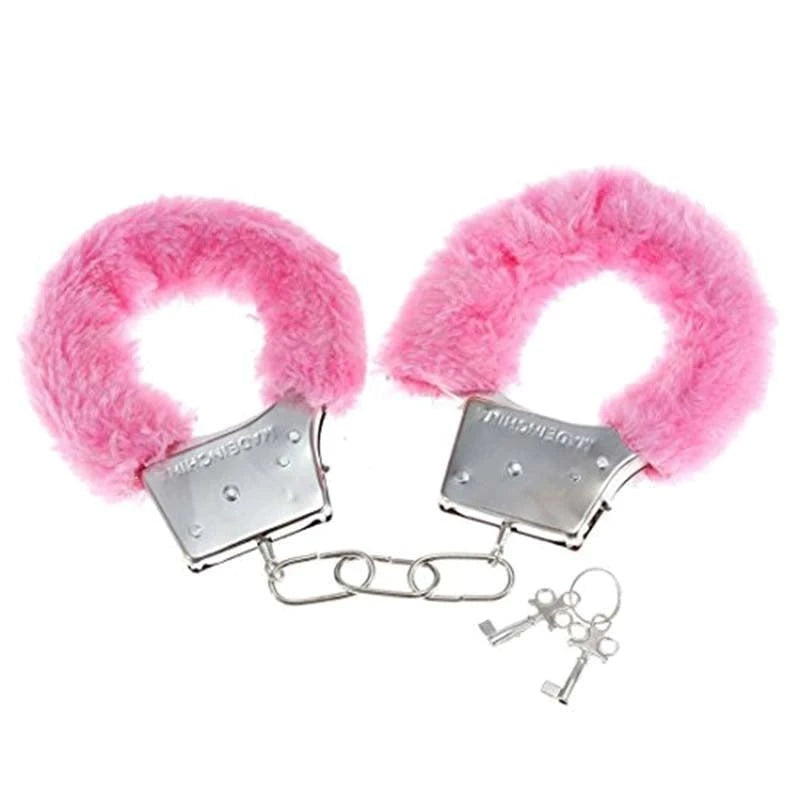 Die Cast Metal Furry Love Cuffs Butt Plugs
