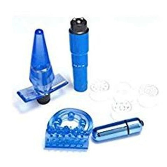 Buzz Love Kit Vibrating Toy Set Blue - Sex Kits