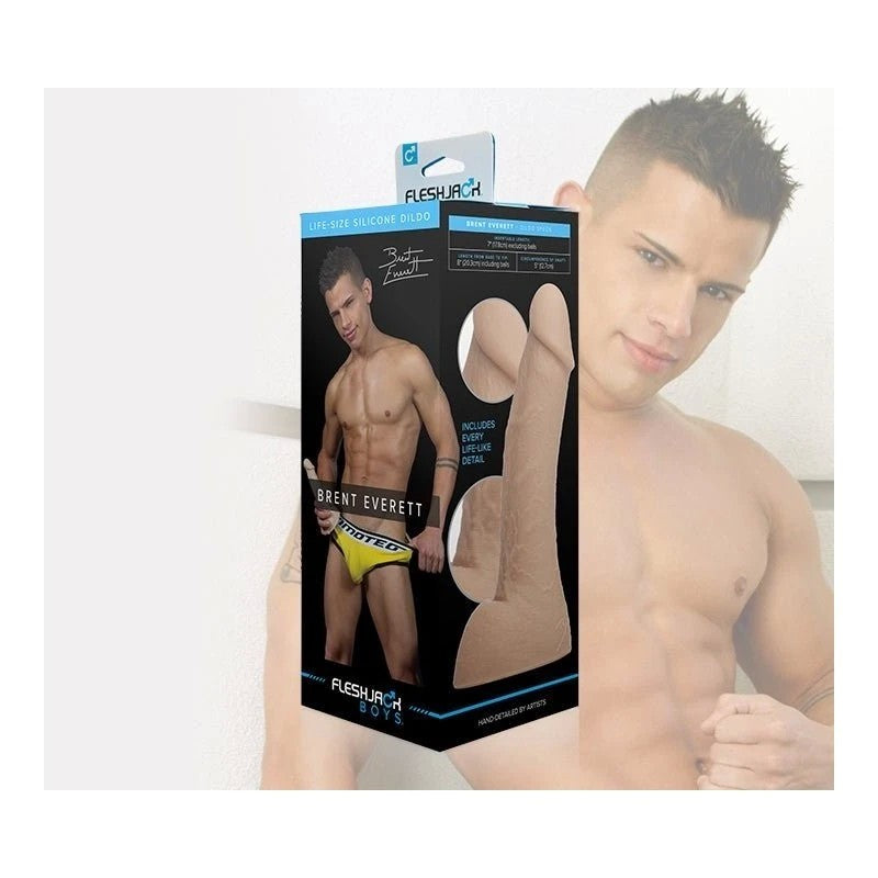 FleshJack Boys Brent Everett Suction Cup Realistic Dildo Anal Dildos