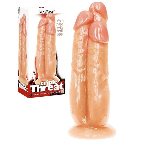 Massive Triple Threat 3 Cock Dildo - Anal Dildos