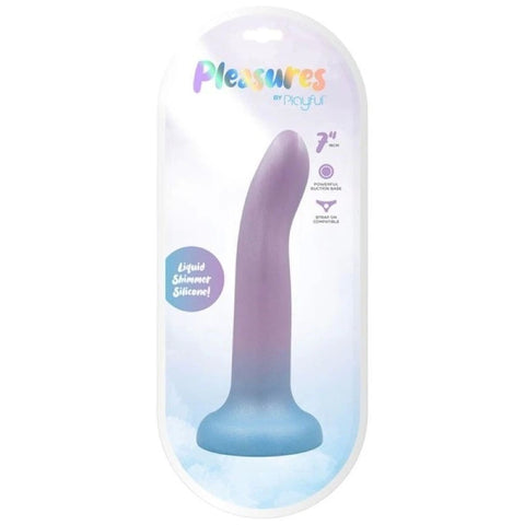 Playful Collection - Shimmer Your Way to Ecstasy with 7 Inch Dong - Butt Plugs