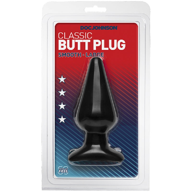 Doc Johnson Classic Butt Plug Smooth Large Anal Beads and Balls