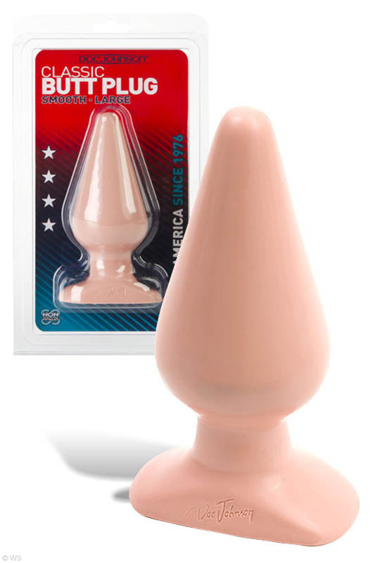 Doc Johnson Classic Butt Plug Smooth Large Anal Beads and Balls