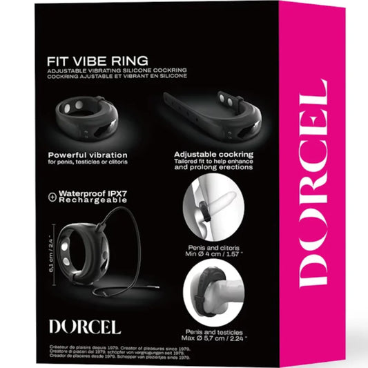 DORCEL Vibrating Comfort-Fit Cock Ring - Heighten Pleasure - Vibrating Cock Rings