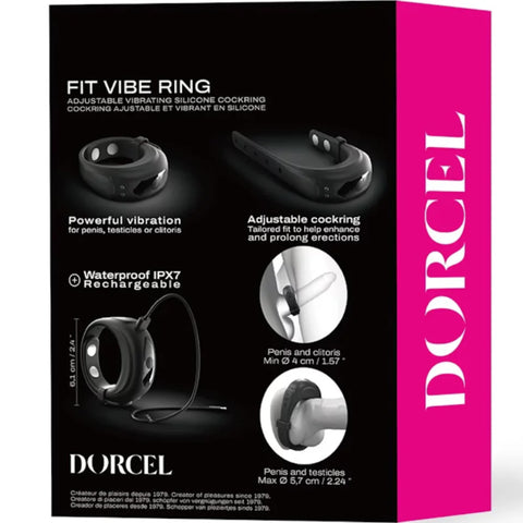 DORCEL Vibrating Comfort-Fit Cock Ring - Heighten Pleasure - Vibrating Cock Rings