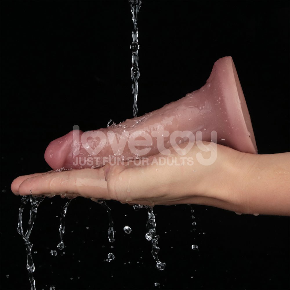 Lovetoy Dual Density Power Cock Vibrating Dong Flesh Vibrating Dildos