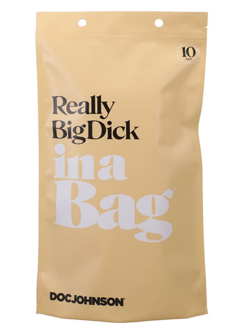 Doc Johnson 10 inch Really Big Realistic Dick In A Bag - Realistic Dildos