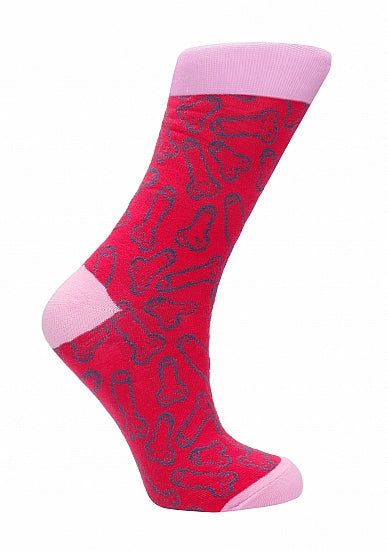 Shots Toys Cocky Print Sexy Premium Socks - Party Gifts and Novelties