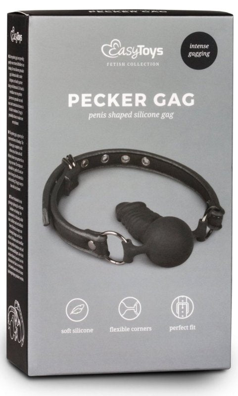 Easy Toys Gag with Silicone Dong Bondage Gags and Bits