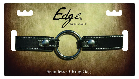 Edge Leather Seamless O-Ring Gag - Bondage Gags and Bits