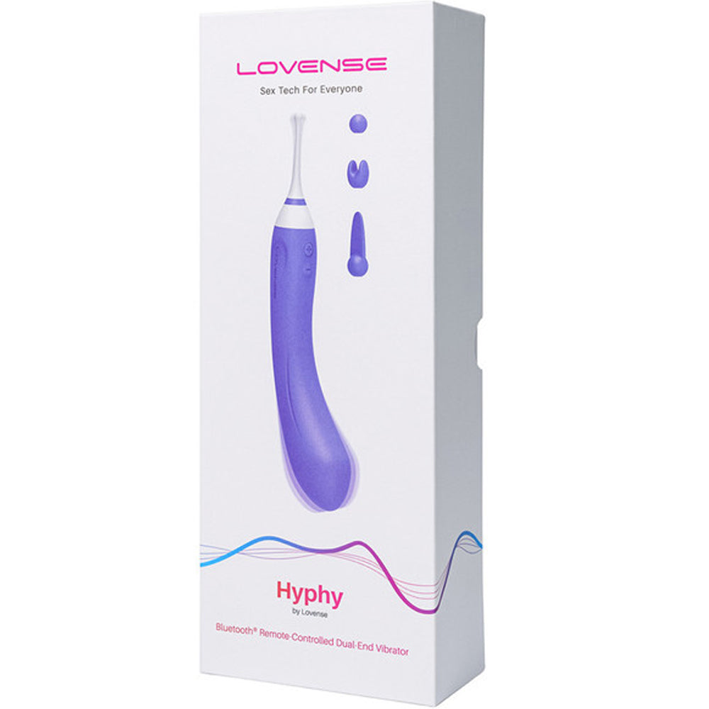 Lovense Hyphy Bluetooth Dual End G Spot Vibrator Clit Ticklers and Pulsators