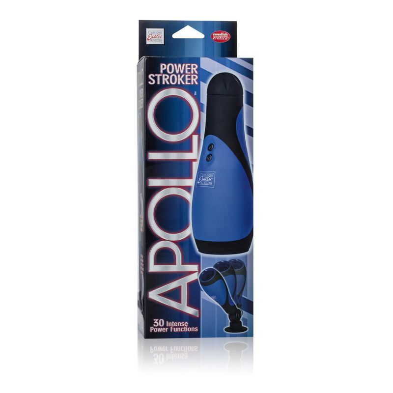 Apollo Power Vibrating Male Stroker Blue Masturbators and Strokers