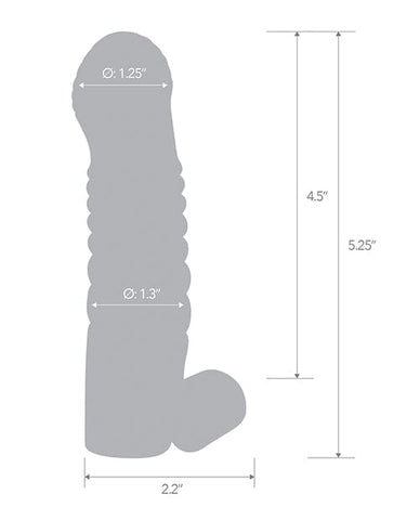 Blue Line 5.25 Inch Vibrating Male Penis Enhancing Sleeve
