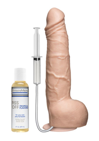 Doc Johnson TitanMen Piss Off Realistic Cock Vanilla - Realistic Dildos