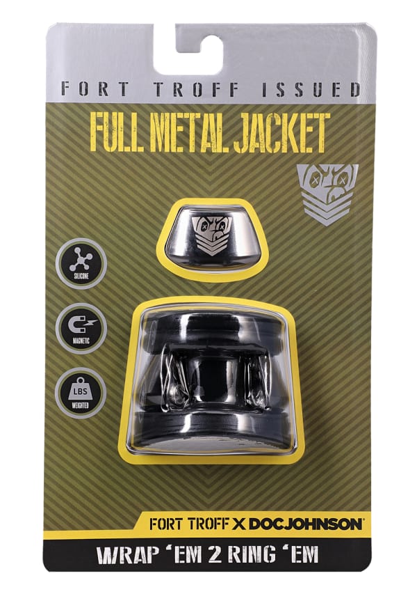 Doc Johnson Fort Troff Full Metal Jacket Mens Cock Ring Stretchy Cock Rings