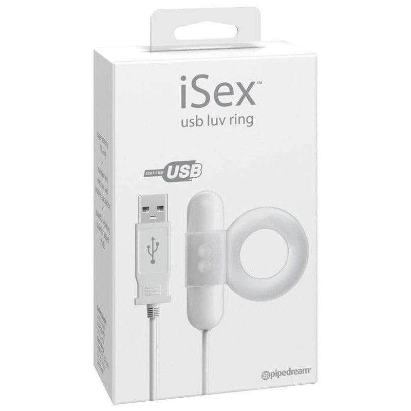 Pipedream iSex USB Luv Ring Vibrator Ball and Cock Toys