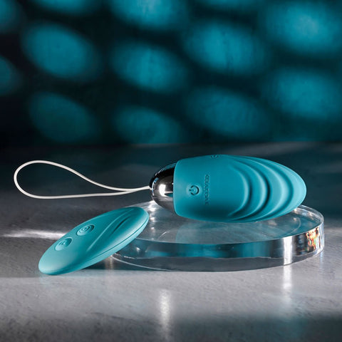Evolved OVAL OFFICE Wireless Love Egg with Remote Control Green - Love Eggs and Kegel Exercisers
