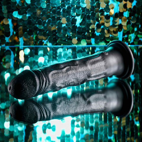 Evolved BLACK THUNDER Vibrating Dildo - Realistic Dildos