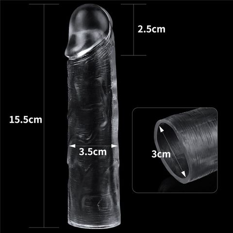 Lovetoy Flawless Penis Extender Sleeve Clear Penis Sleeves and Extenders