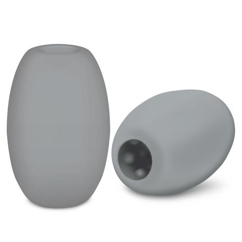 Zolo Grey Mini Bubble Squeezable & Textured Stroker Grey Masturbators and Strokers