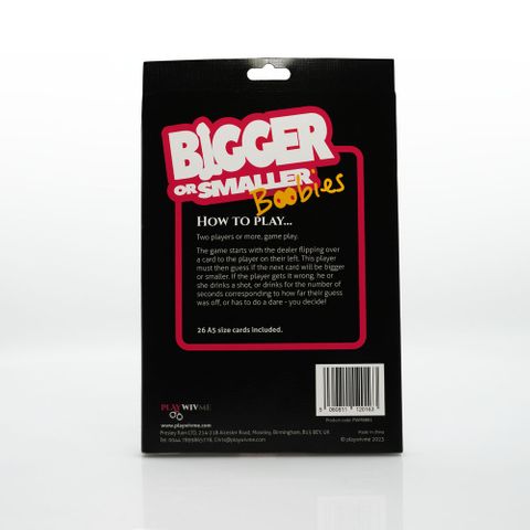 Creative Conceptions Bigger Or Smaller Boobs Adult Card Game - Sex Games, Coupons and Tricks