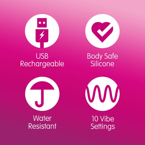 Creative Conceptions Skins Super Excite Rechargeable Bullet Vibrator Pink Bullet Vibrators