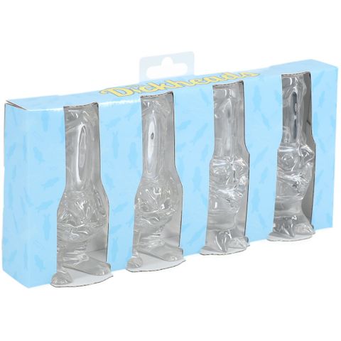 Shots Toys S LINE The Dickheads Couples Tall Shot Glasses Clear - Party Gifts and Novelties