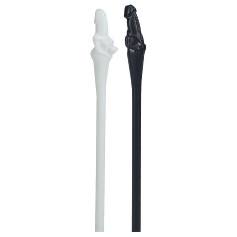 Shots Toys S LINE The Dickheads Couples Novelty Straws Black/White Party Gifts and Novelties