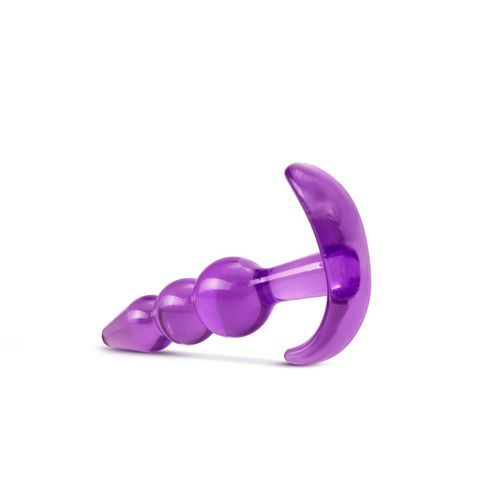 Blush Novelties B Yours Triple Bead Anal Plug Purple Butt Plugs