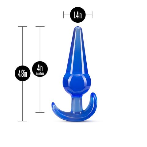 Blush Novelties B Yours Large Anal Plug 12.2cm Blue Butt Plugs