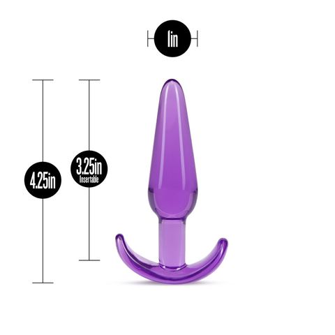 Blush Novelties B Yours Slim Butt Plug 10.8cm Purple Butt Plugs
