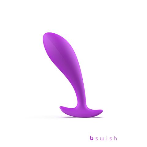 B Swish Bfilled Basic Orchid Prostate Massager 10cm Purple Prostate Toys