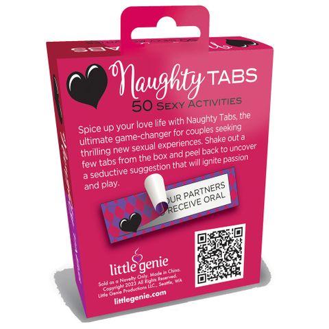 Little Genie Naughty Tabs Set Of 50 Sexy Suggestions Adult Card Game Party Gifts and Novelties