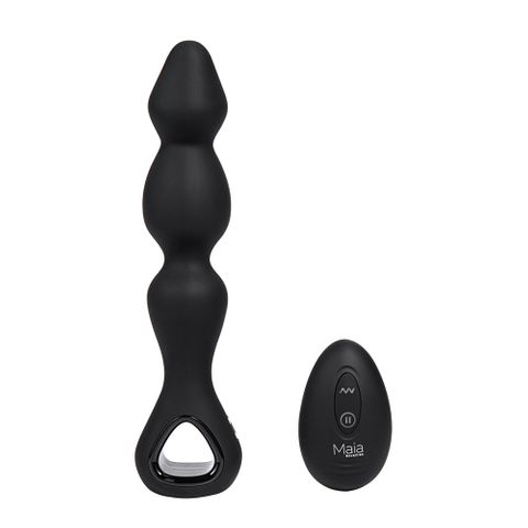 Maia HUDSON Wireless Remote Controlled Anal Vibrator Black Anal Vibrators