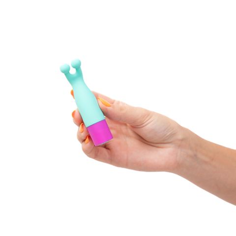 Maia MACI 10 Function Rechargeable Bullet Vibrator Light Blue Bullet Vibrators