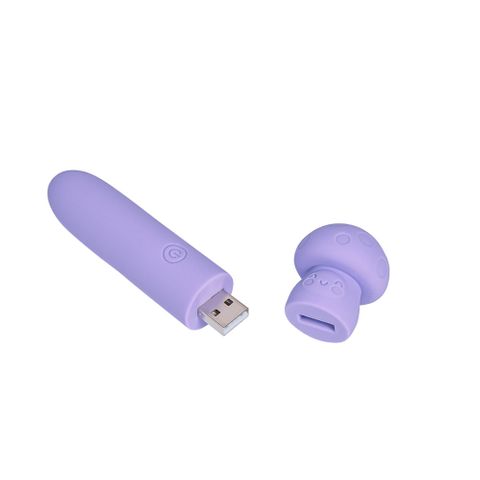 Maia HAPPI Rechargeable 10 Function Bullet Vibrator Purple Bullet Vibrators