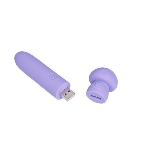 Maia HAPPI Rechargeable 10 Function Bullet Vibrator Purple - Bullet Vibrators