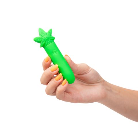 Maia STONI 420 Rechargeable Mini Bullet Vibrator Green - Bullet Vibrators