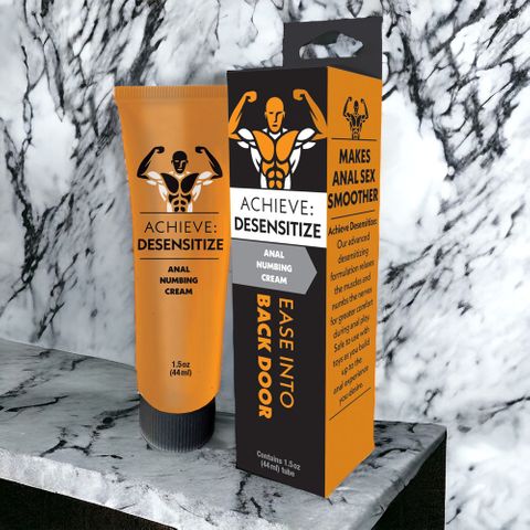 Little Genie Achieve Desensitize Anal Numbing Cream 44ml - Anal Lubes