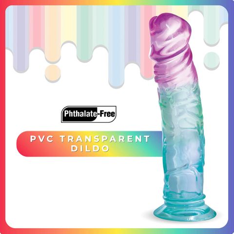 Excellent Power Jellido Clear Coloured 18 cm Realistic Jelly Dildo - Realistic Dildos