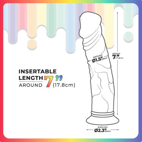 Excellent Power Jellido Clear Coloured 18 cm Realistic Jelly Dildo Realistic Dildos