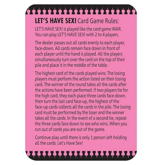 Little Genie Let's Have Sex Naughty Adult Card Game - Sex Games, Coupons and Tricks