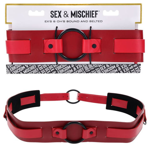 Sportsheets S&M Exs & Ohs Bound and Belted BDSM Collar - Collars and Leads