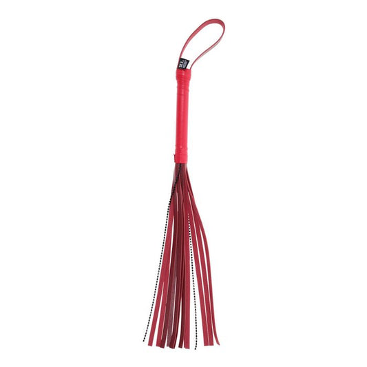 Sportsheets S&M Exs & Ohs Crystal BDSM Flogger Whip Red Whips And Crops