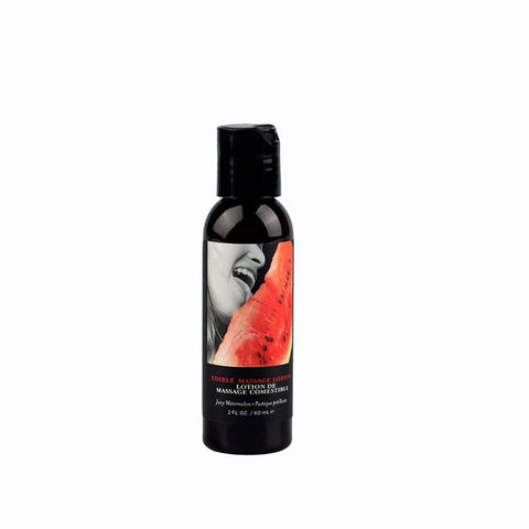 Earthly Body Edible Watermelon Flavoured Massage Lotion 60 ml - Massage Oils and Lubricants