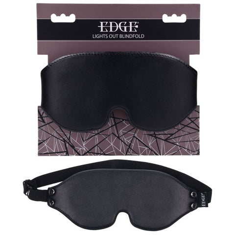 Sportsheets EDGE Lights Out Bondage Blindfold and Eyemask Black - Masks And Blindfolds