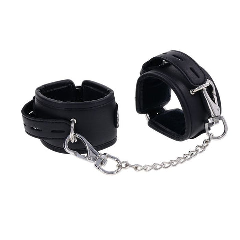 Sportsheets EDGE BDSM Play Handcuffs Restraints Black - Masks And Blindfolds